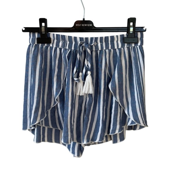 American Eagle Outfitters Pants - American Eagle Outfitters Blue and White Striped High Waist Shorts